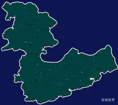 threejs肇庆市高要区geoJson地图3d地图添加描边效果